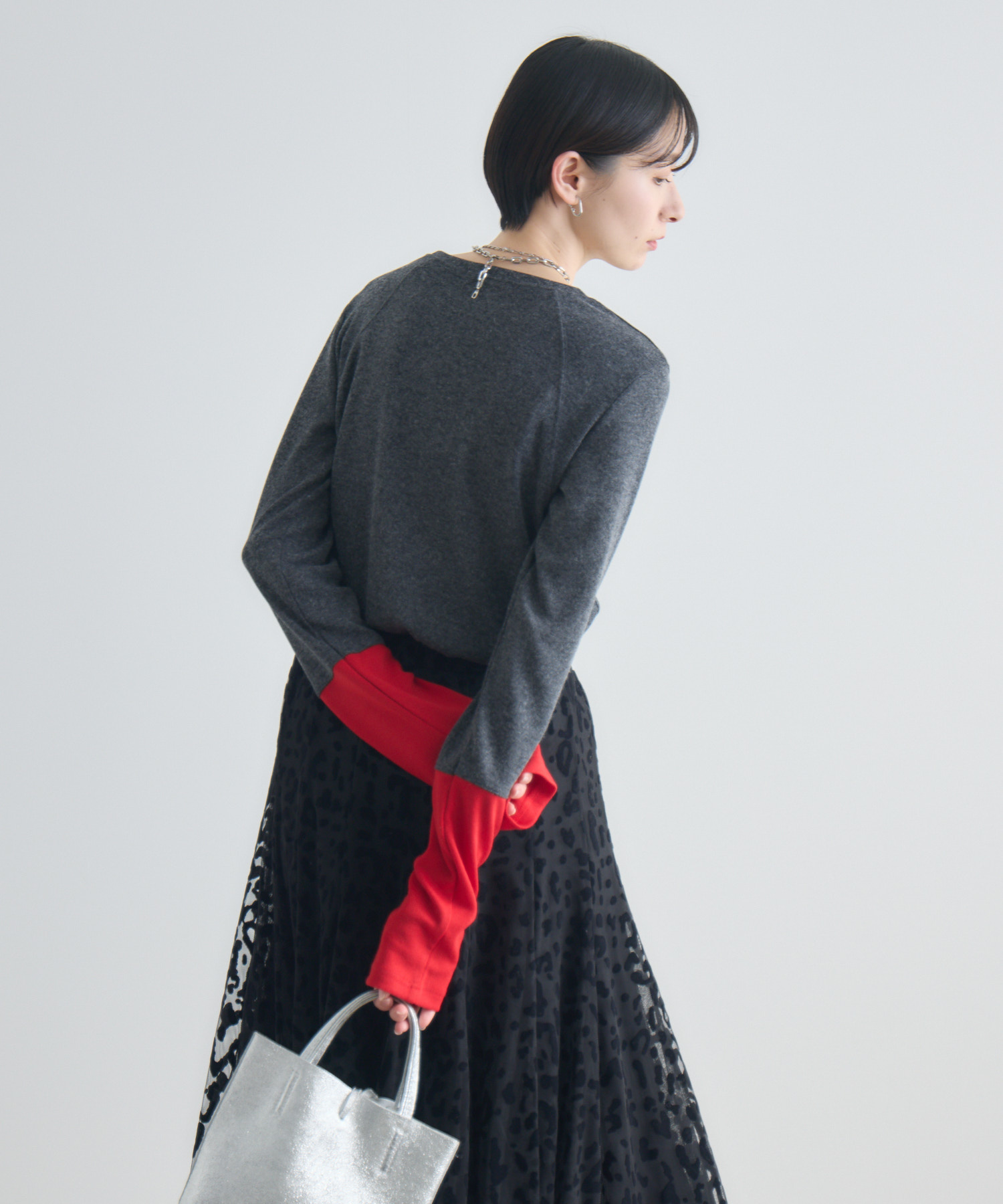 TRANOI. 3Dバイカラーカットソー | IKG crossing