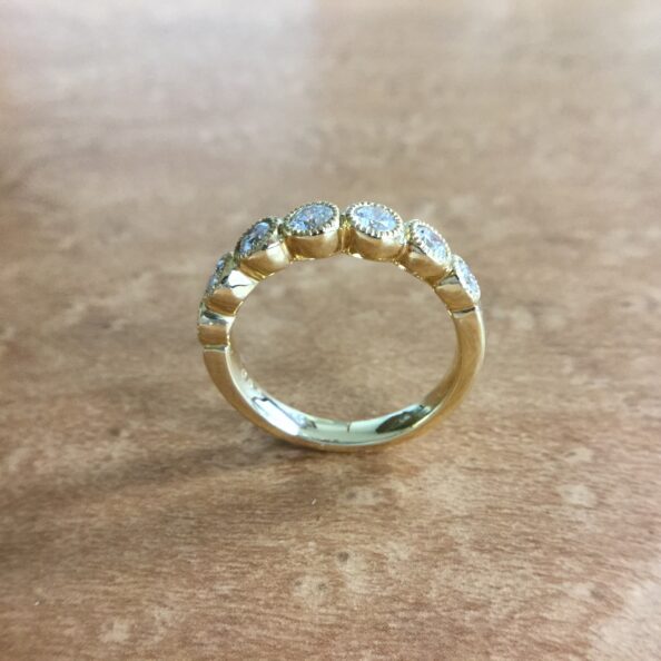 01-05 K18 ダイヤモンド フルエタニティリング | 石川貴金属創芸