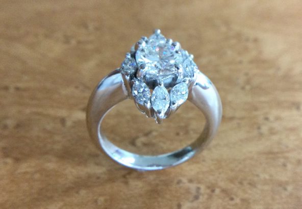 01-05 K18 ダイヤモンド フルエタニティリング | 石川貴金属創芸