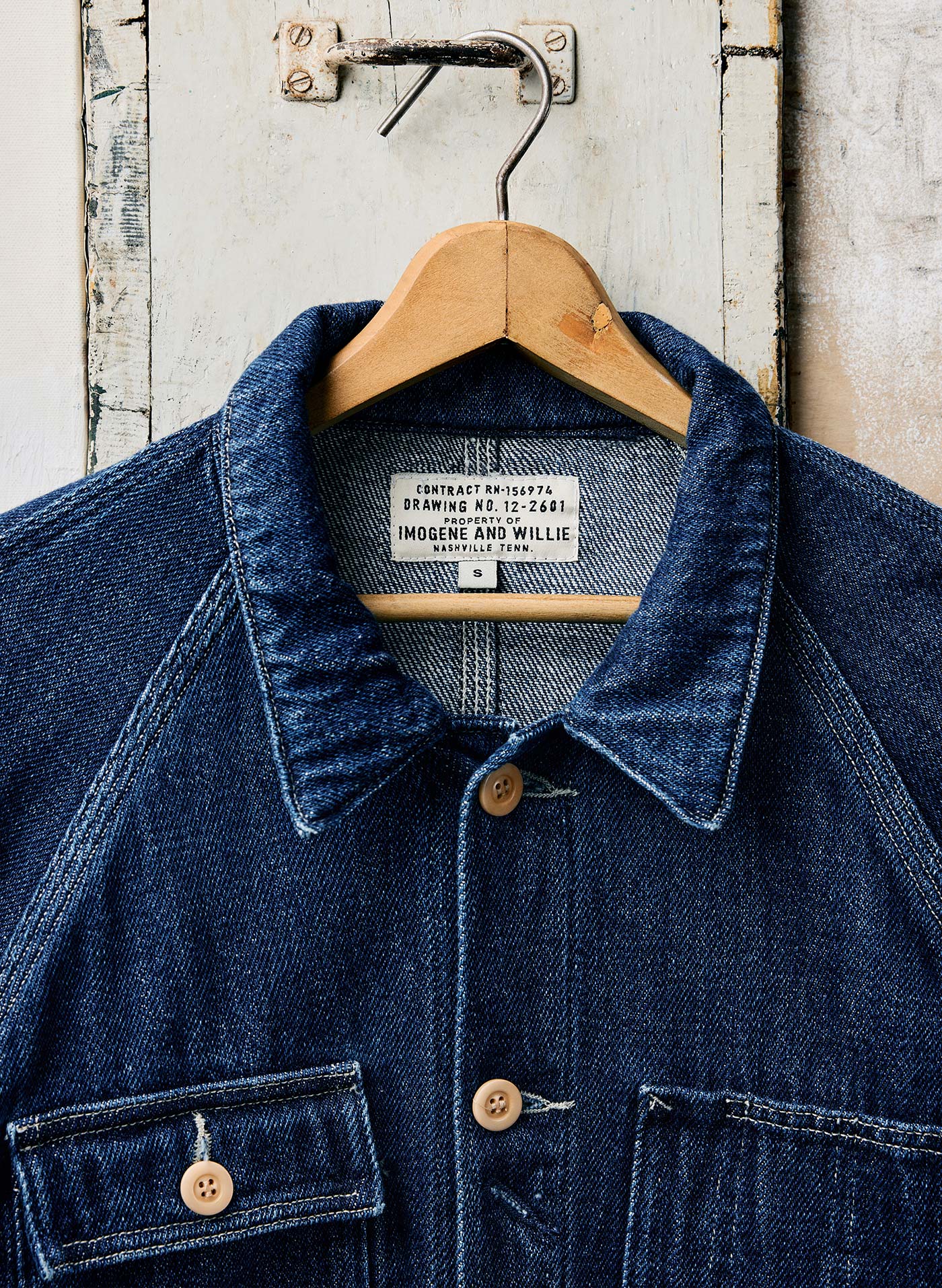 mill valley raglan jacket in indigo – imogene + willie