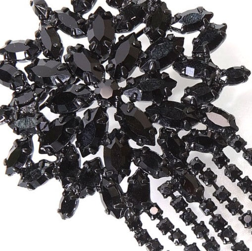 ブローチ ラインストーン ブラック ハンギング 122740 – イマック imac