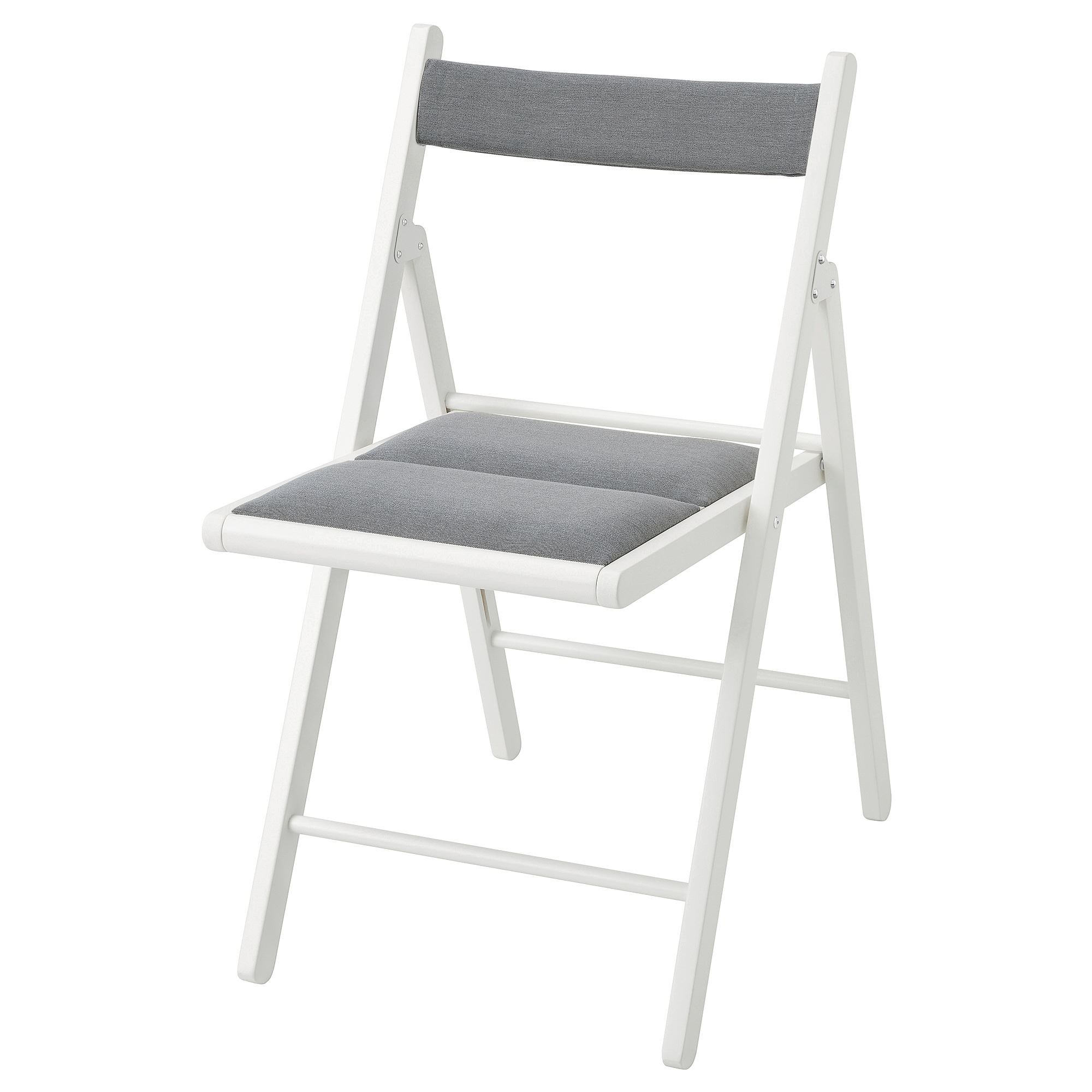 FRÖSVI white/Knisa light grey folding chair - 20534332 | IKEA