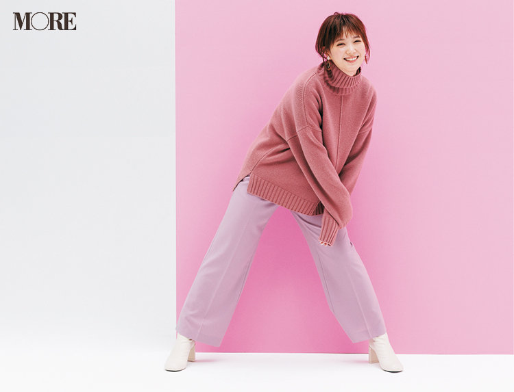 本田翼みたいに可愛く！やさしく！大人っぽく着る！ ピンクのニットが