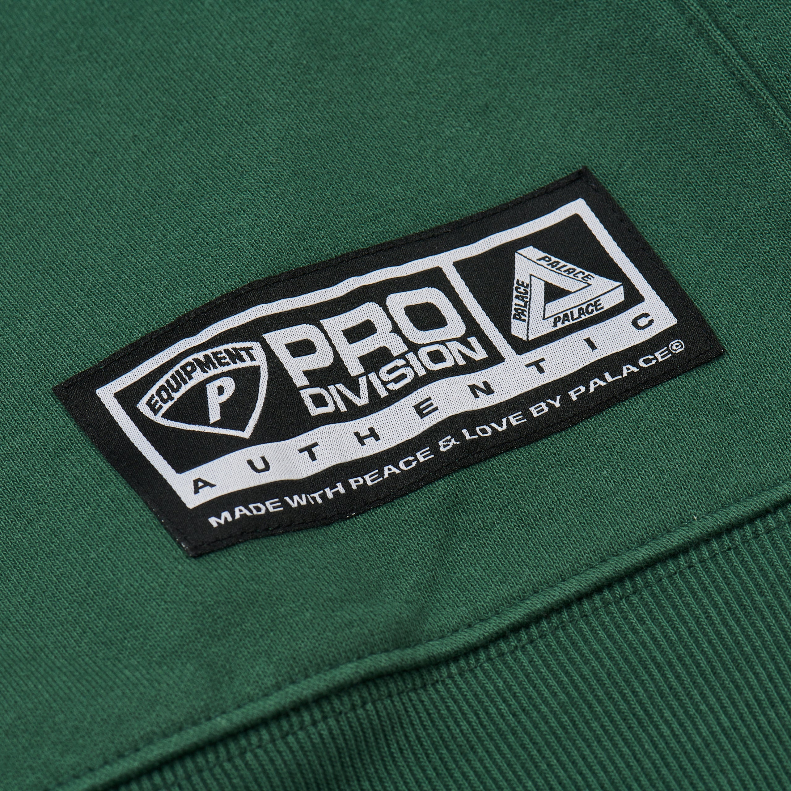 PALACE APPLIQUE TEAM CREW RACEY GREEN | REVERSIBLE