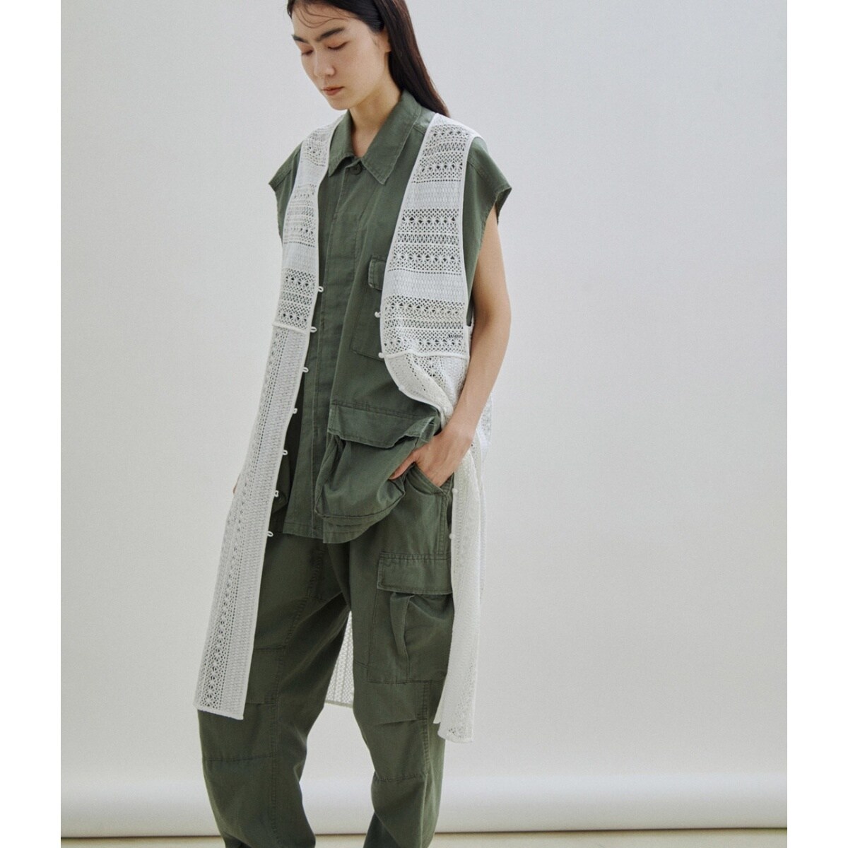 セットアップ対応・手洗い可能】レースジレ | サロン アダム エ ロペ