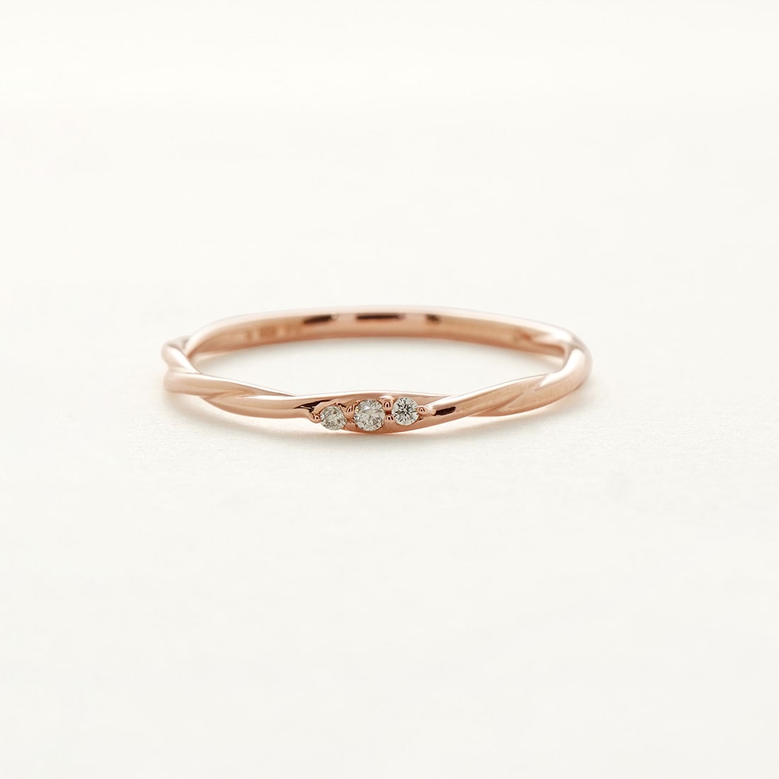 K10 ピンクゴールド ダイヤモンド リング（指輪） | エステール