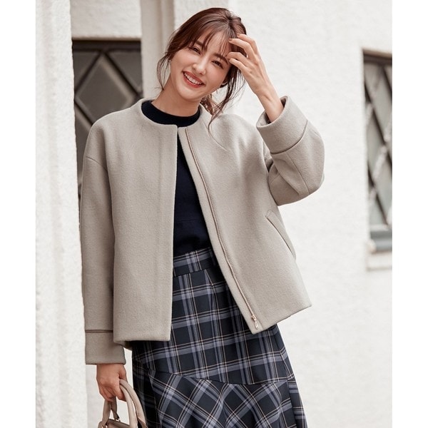 ノーカラーショート コート | エニィスィス(ANY SIS) | マルイウェブ