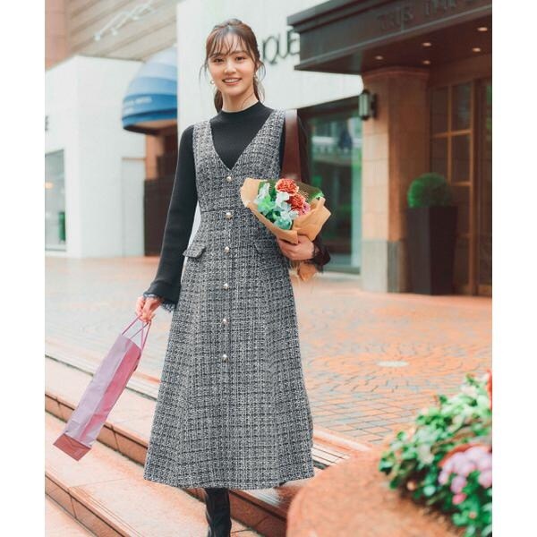 ミックスツイードロングジャンスカ 25AW | プロポーション ボディ