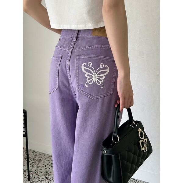 LILY BROWN × ANNA SUI】ワイドデニムパンツ | リリーブラウン(LILY