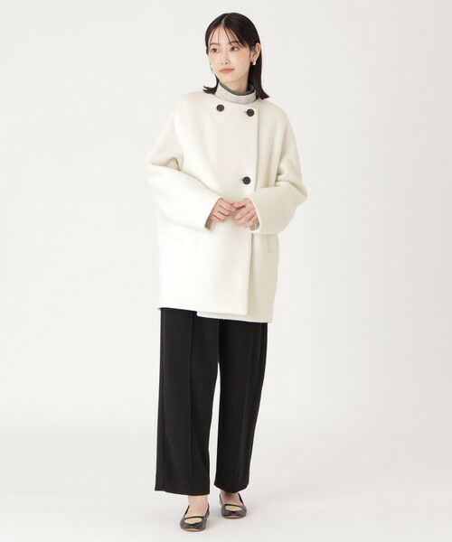 セール】 【イチオシ/蓄熱裏地】シャギーボンディングミドルコート