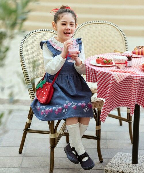 セール】 【チェリーベリーシリーズ】フルーツ 刺繍 ジャンパー