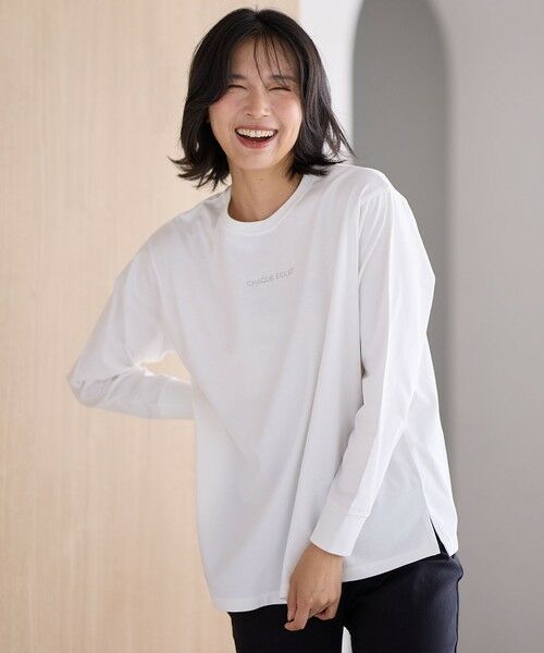 セール】 【洗濯機可】チビロゴロングスリーブTシャツ （カットソー