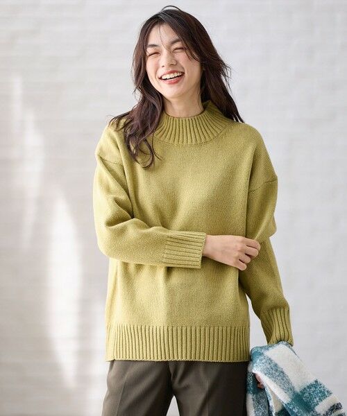 セール】 ラムウールボトルネックプルオーバー （ニット・セーター