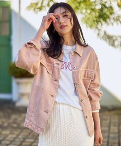 Gジャン・デニムジャケット（条件：ピンク系）| ファッション通販