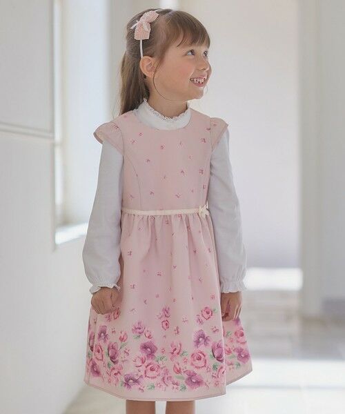 セール】 フラワー プリント ワンピース （ロング・マキシ丈ワンピース