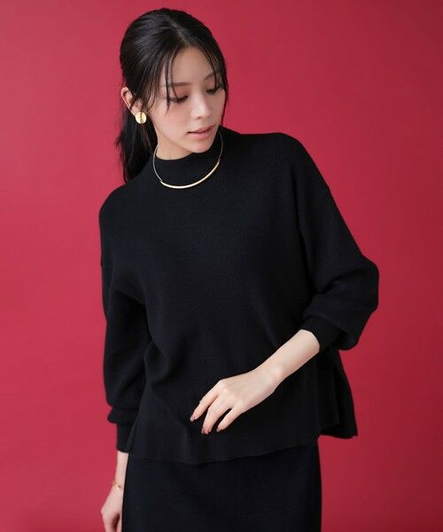 セール】 CICA加工 ビューティ畔ボトルネック ニット （ニット