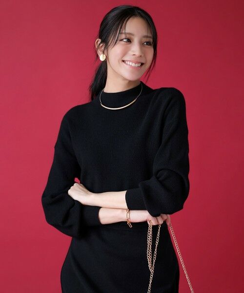 セール】 CICA加工 ビューティ畔ボトルネック ニット （ニット