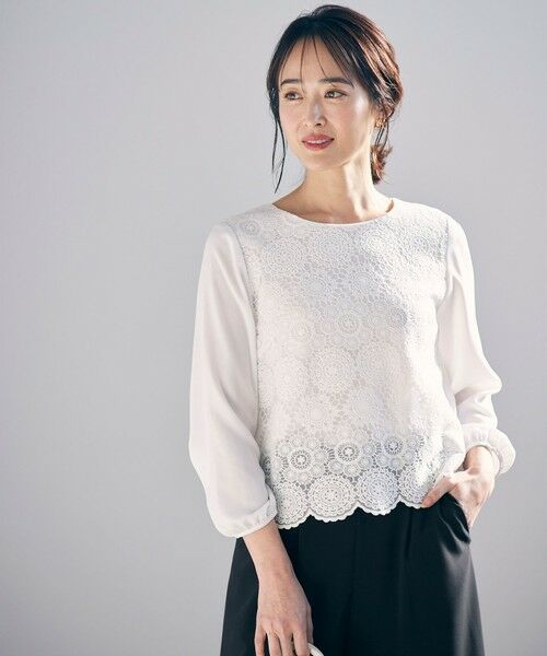 洗える】レイヤードレース ブラウス （シャツ・ブラウス）｜ANY SIS