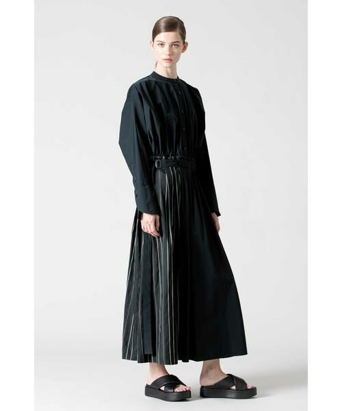 セール】 ◇コットンシルクストライプワンピース （ワンピース