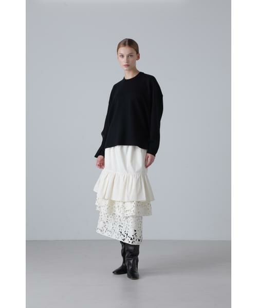 セール】 ◇ダブルニットプルオーバー （ニット・セーター）｜ADORE