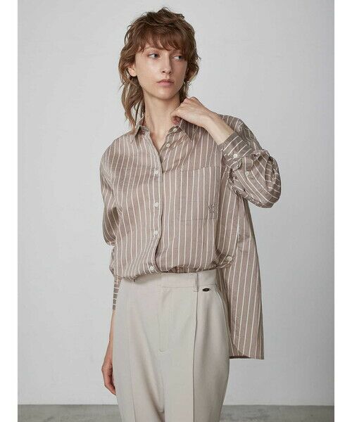 タンブラーストライプシャツ （シャツ・ブラウス）｜Aquascutum