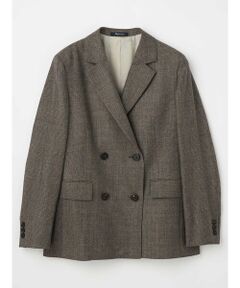 セール】 【セットアップ対応】ウールグレンチェックジャケット