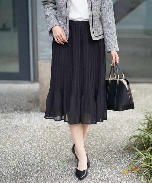 セール】 【洗濯機で洗える】シフォンプリーツスカート （ミニ・ひざ丈