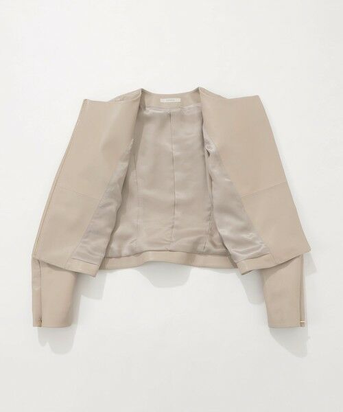 セール】 ソフトシープレザー ジャケット （ノーカラージャケット