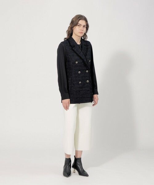 セール】 ファンシーツィードジレ （ノーカラージャケット）｜EPOCA