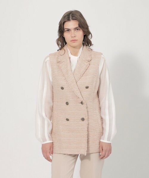 セール】 ファンシーツィードジレ （ノーカラージャケット）｜EPOCA