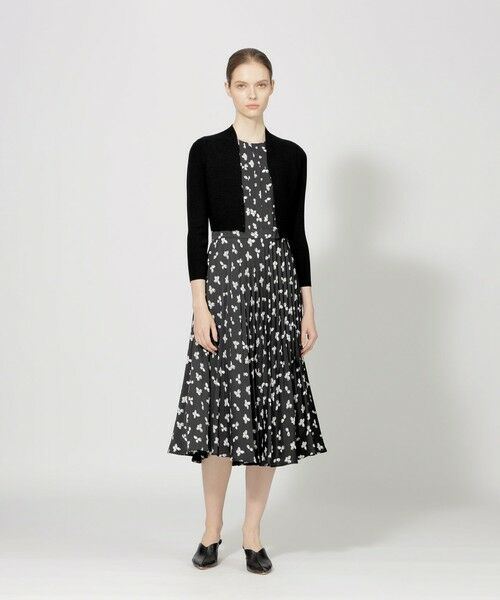 セール】 スモールフラワープリント フレアドレス （ロング・マキシ丈