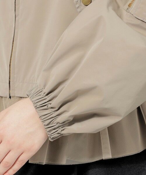 セール】 【EPOCA STORIA】 ハイマルチタフタ チュールコンビブルゾン