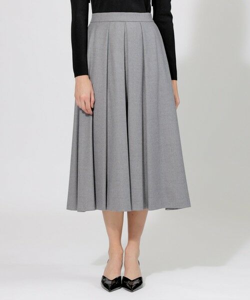 セール】 ウールフラノ フレアスカート （ロング・マキシ丈スカート