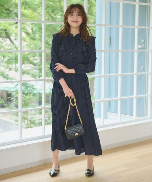 セール】 【洗える】プリーツ ワンピース （ロング・マキシ丈