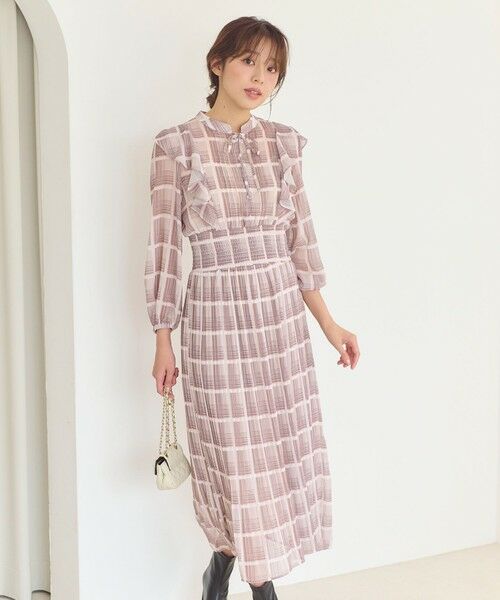 セール】 【洗える】プリーツ ワンピース （ロング・マキシ丈