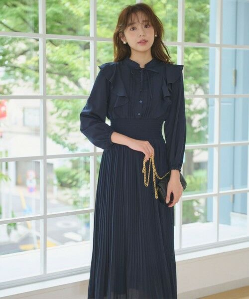 セール】 【洗える】プリーツ ワンピース （ロング・マキシ丈