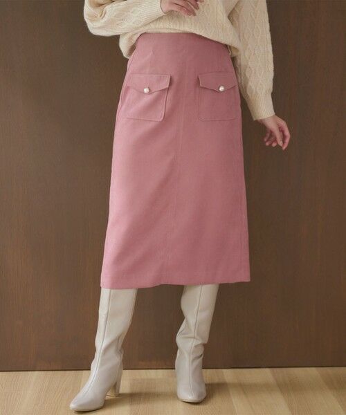 セール】 【洗える】フラップポケット スカート （ミニ・ひざ丈