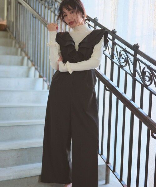 セール】 フリルデザイン サロペット パンツ （サロペット