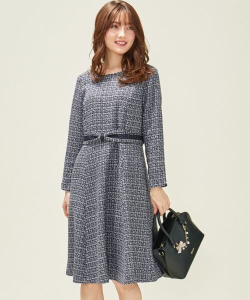 セール】 ファンシーレディツイード ワンピース （ミニ丈・ひざ丈