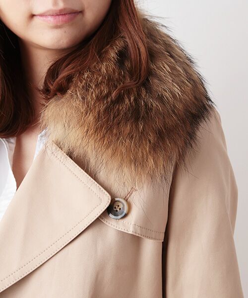 ファー付きトレンチコート （トレンチコート）｜Harriss / ハリス