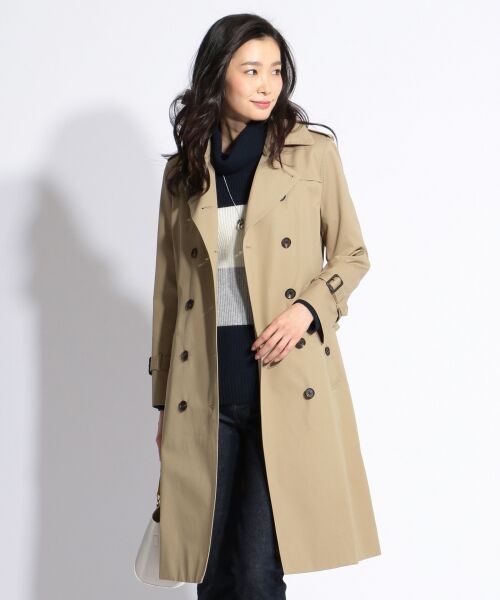 撥水加工】70/2ギャバベンタイル トレンチコート （トレンチコート