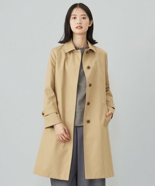 コンパクトギャバ ステンカラーコート （ステンカラーコート）｜J