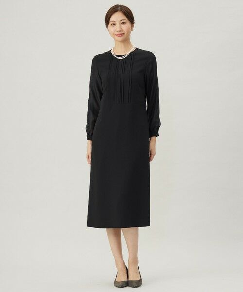 セール】 【洗える】ノルディス2wayジョーゼット タックディテール