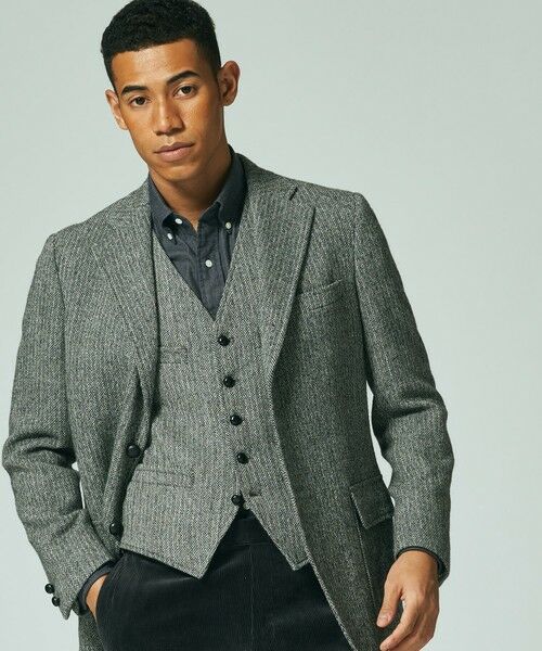 LOVAT】 LAVEROCK TWEED ヘリンボーン ジャケット （テーラード