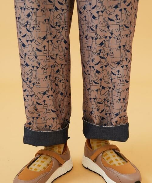 セール】 Calle de Manuela Malasana アニマルプリントパンツ （チノ
