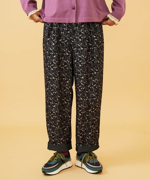 セール】 Calle de Manuela Malasana アニマルプリントパンツ （チノ