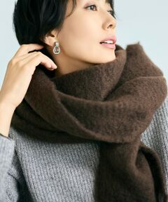 セール】 ファーカシミヤ ストール （マフラー・ショール・スヌード
