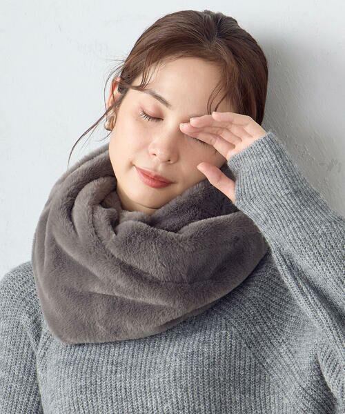セール】 フェイクファー スヌード （マフラー・ショール・スヌード