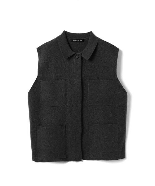 セール】 mizuiro ind 襟付きワイドベスト （ベスト）｜mizuiro ind