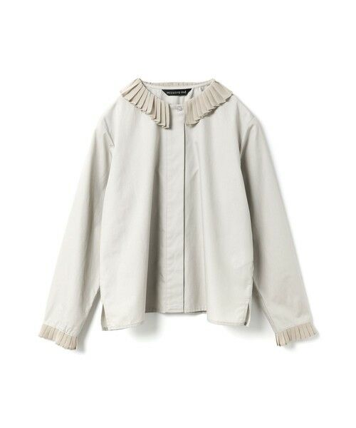 セール】 mizuiro ind プリーツカラーシャツ （シャツ・ブラウス